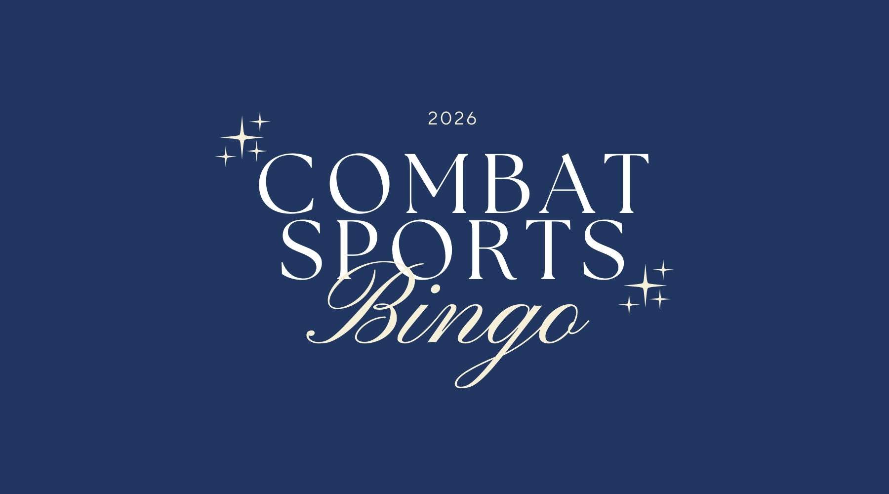 2026 Vision Board Bingo for Combat Sports Girls