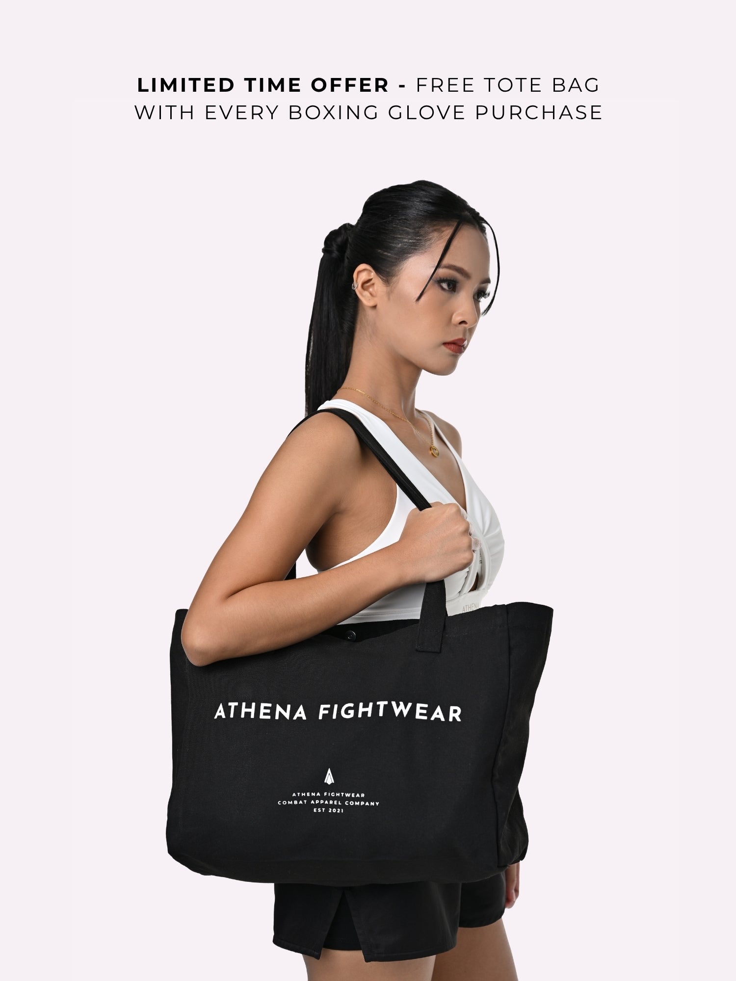 Athena Boxing Gloves (Black/Gold)