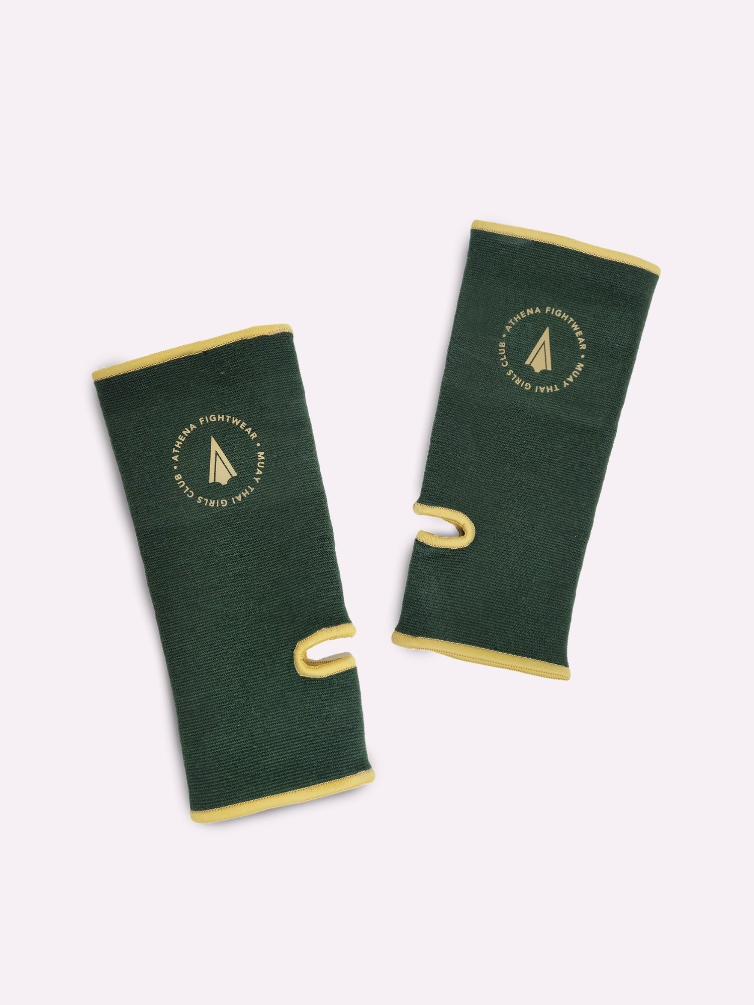 Athena Fightwear muay thai ankle guard support dark green