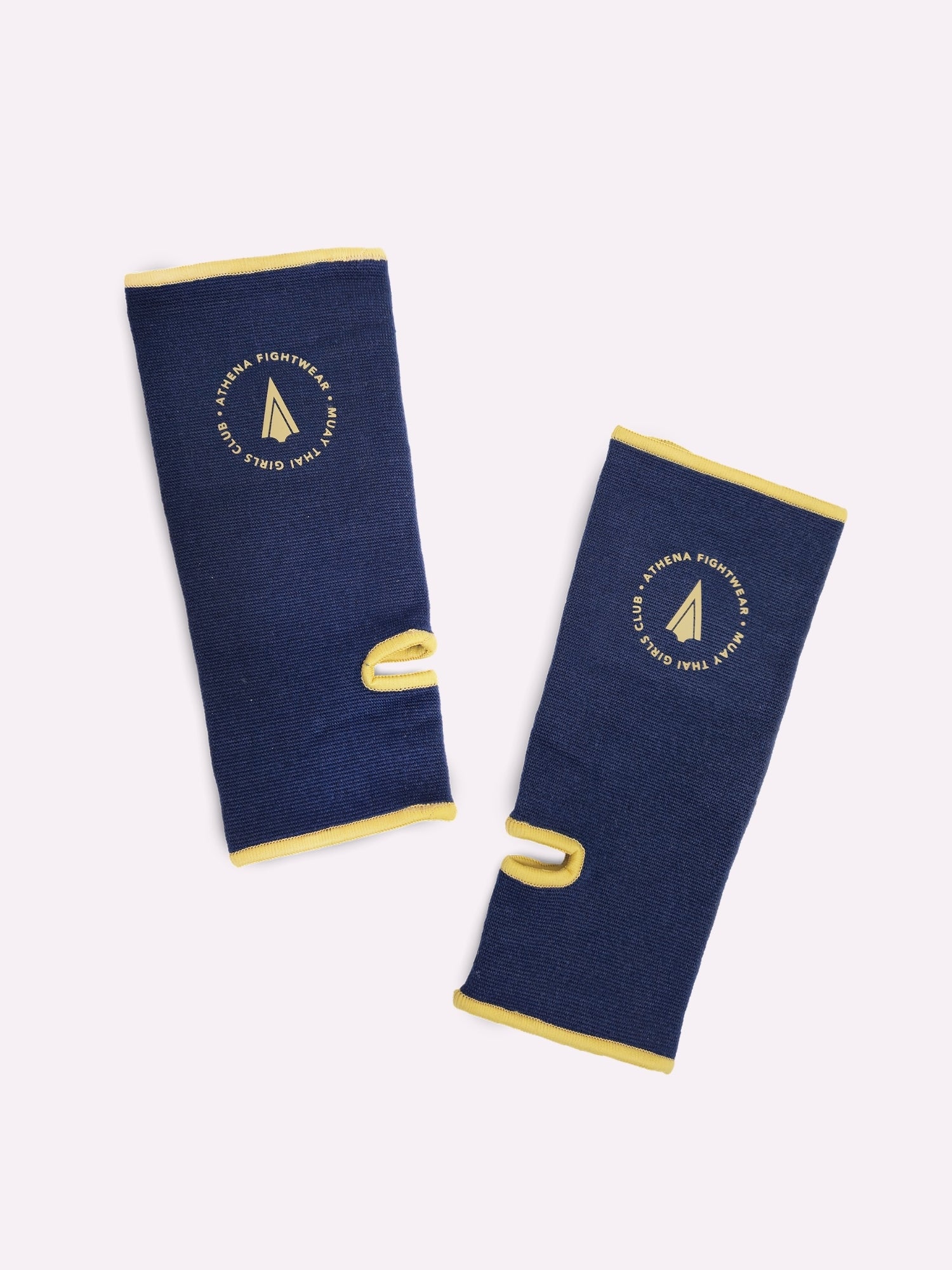 Athena Fightwear muay thai ankle guard support navy blue