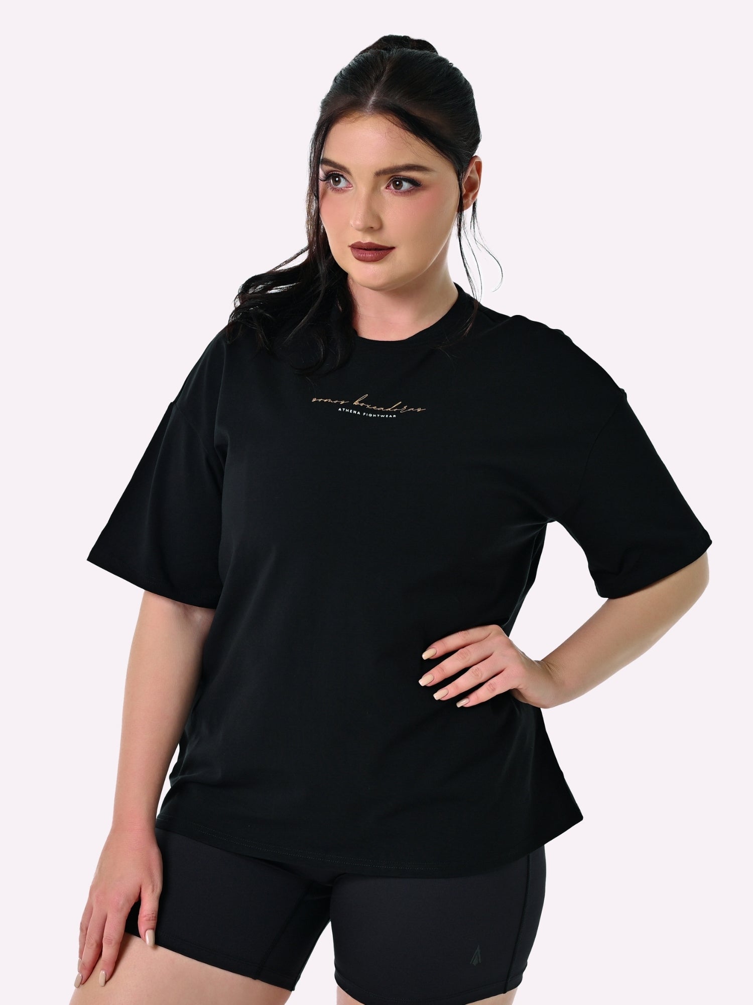 Athena Fightwear sonos boxeadoras club de chicas Boxing Tee for women oversized black