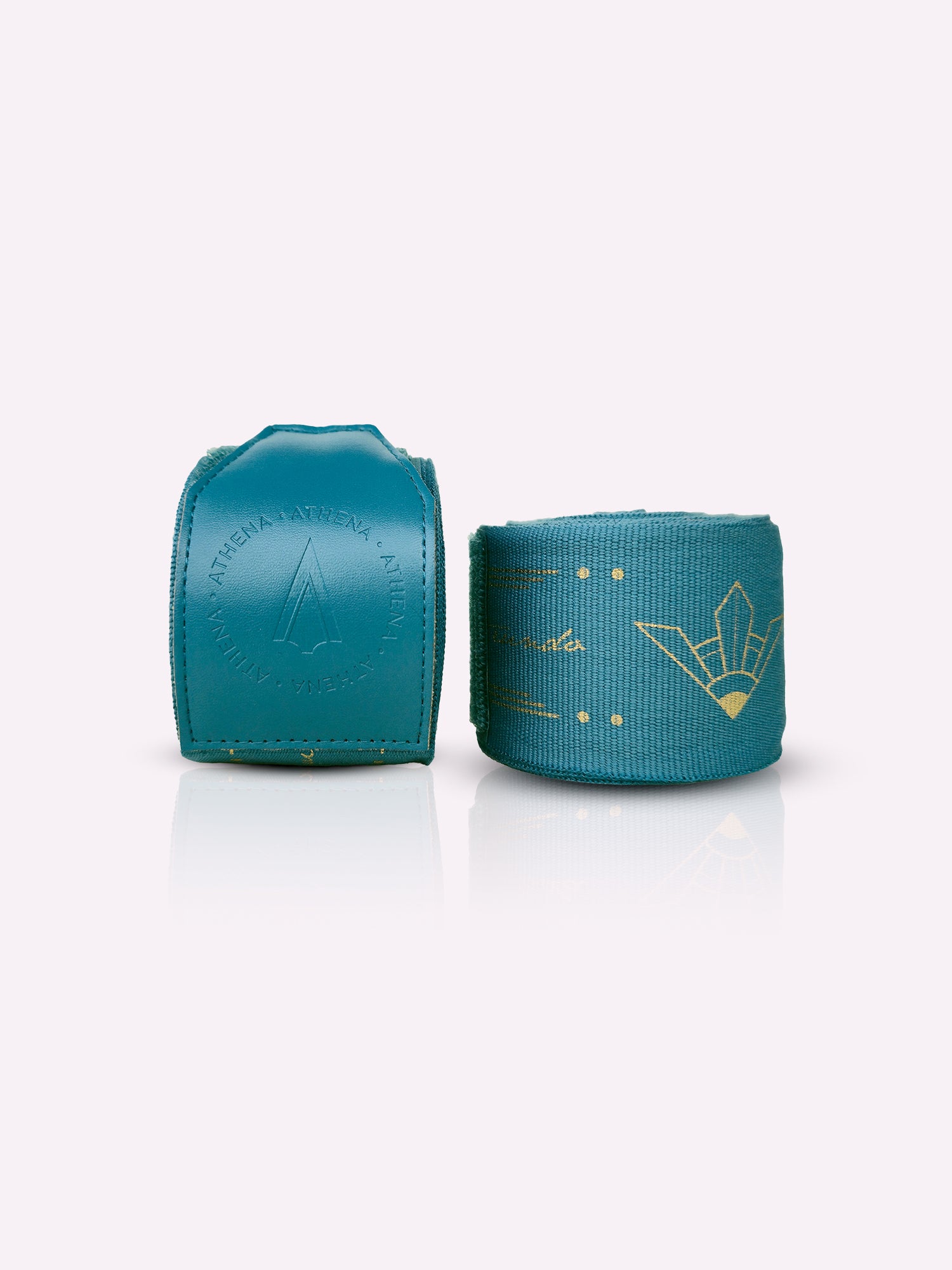 Athena Fightwear Women's Boxing Handwrap Teal Gold 4.5m 3m length for muay thai boxing kickboxing MMA