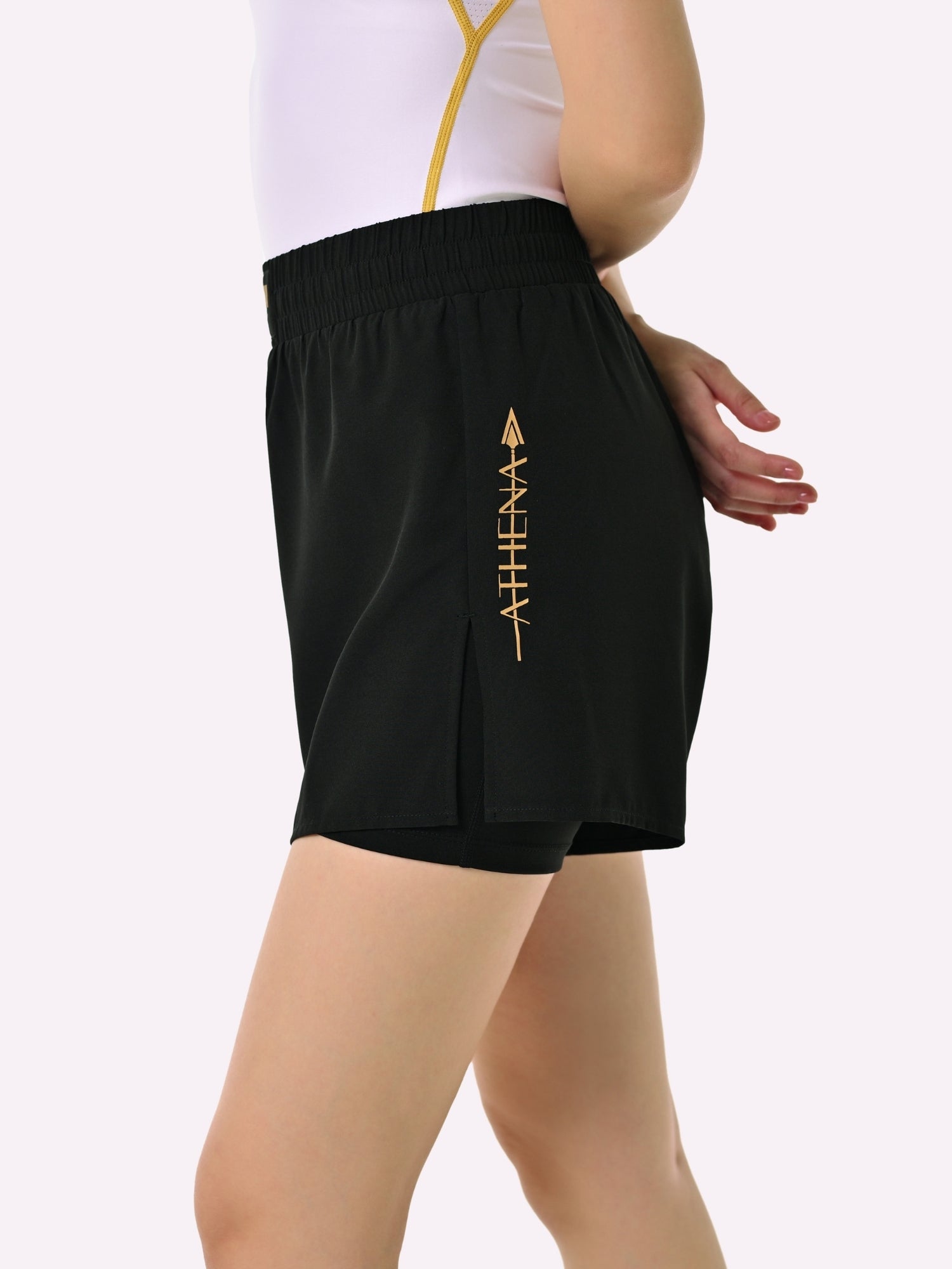 Athena Fightwear Women's Grappling Shorts for BJJ nogi MMA black