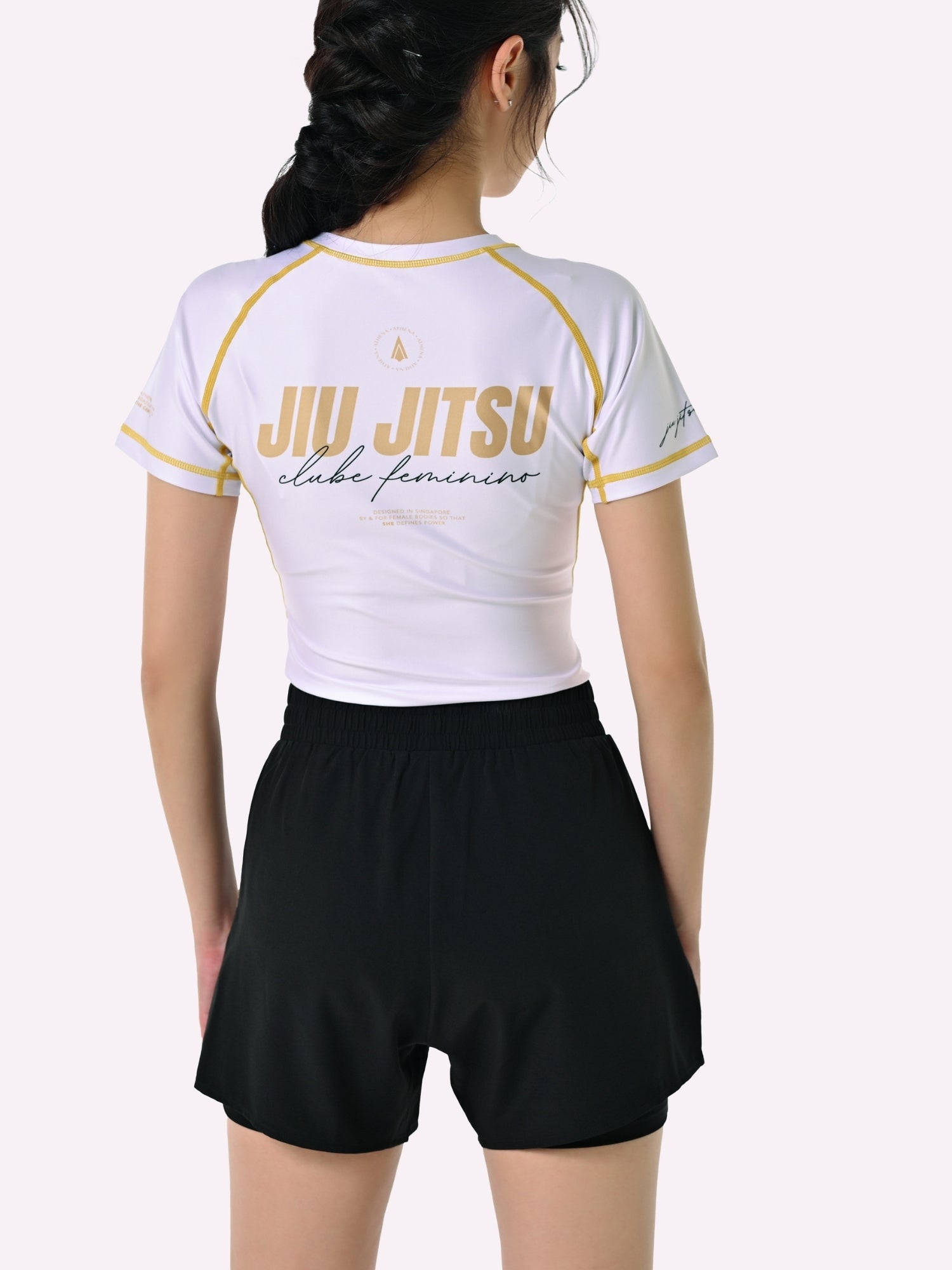 Athena Fightwear Women's Grappling Shorts for BJJ nogi MMA black