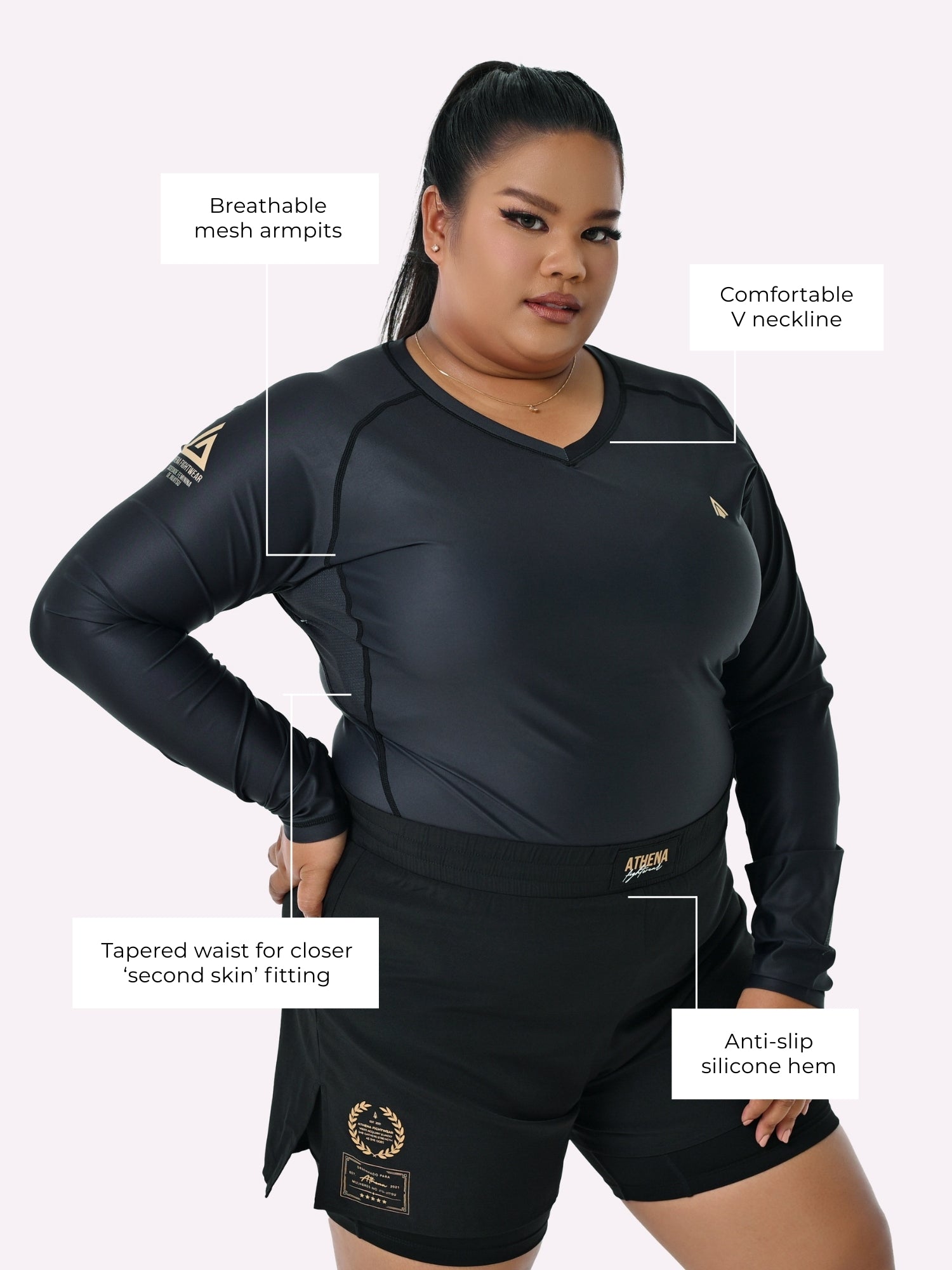 Lua Nogi Long Sleeve Rashguard v2 (Black/Dijon)