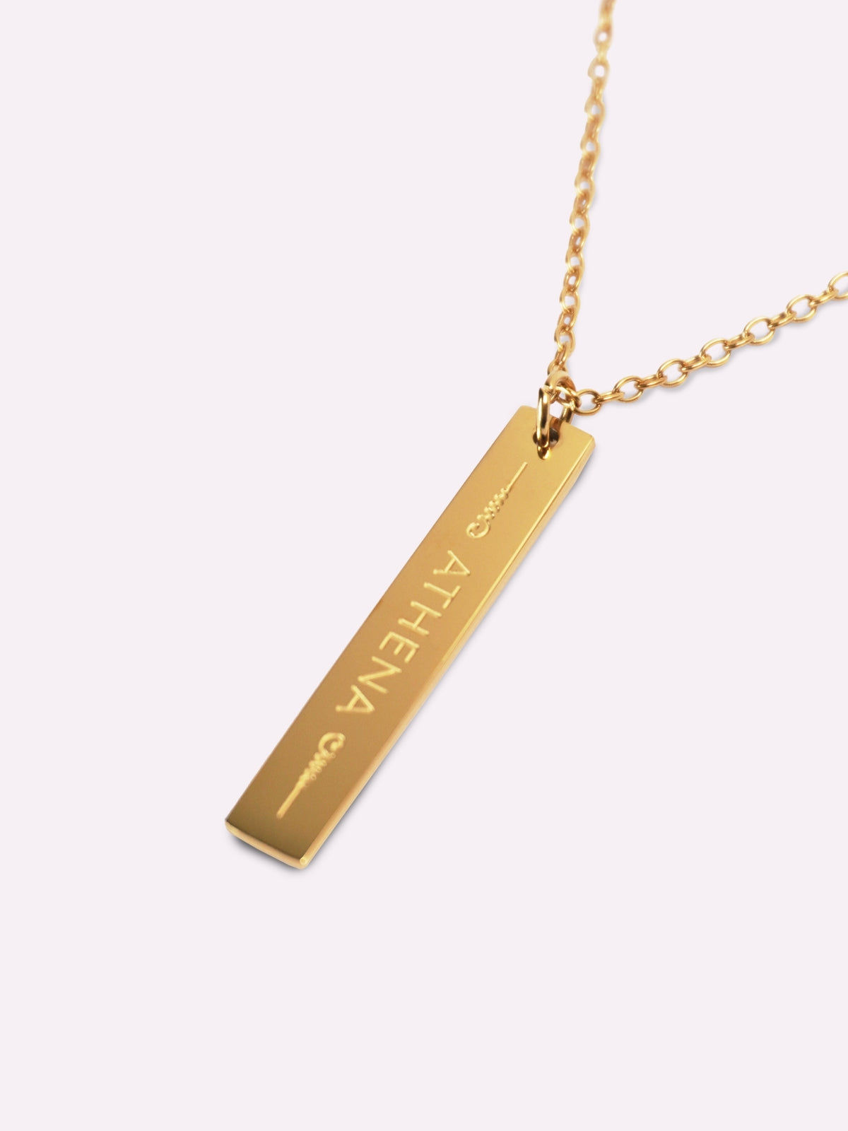 Athena Fightwear women's 18K gold plated nak muay ying necklace for muay thai sak yant tarnish proof sweatproof and waterproof