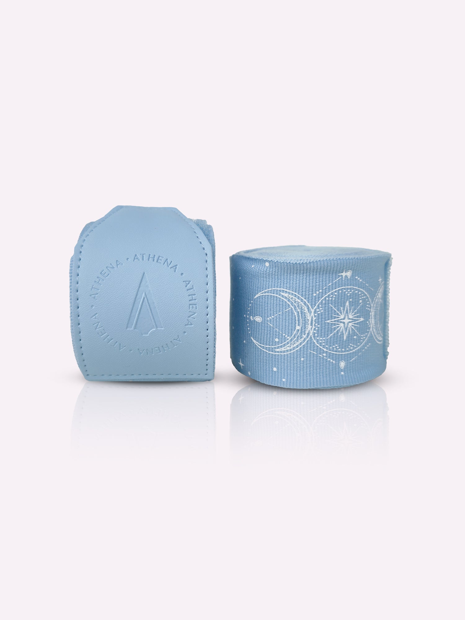 Athena Fightwear Serena Handwraps Light Blue inspired by Sailor Moon for women boxing muay thai kickboxing MMA 4.5m and 3m length