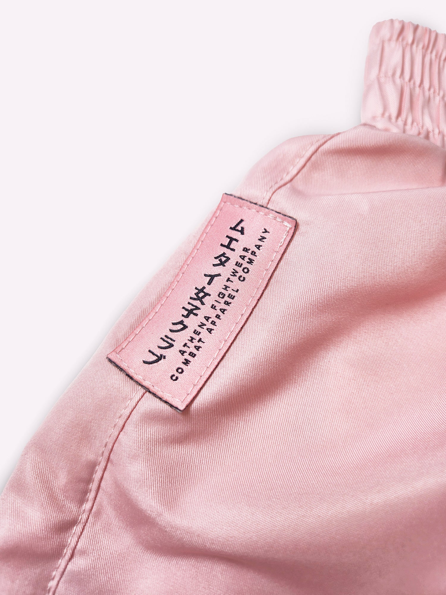 Athena Fightwear Ryoko Women's Muay Thai Shorts japanese inspired pink and black with built-in anti-camel toe shorts with pockets