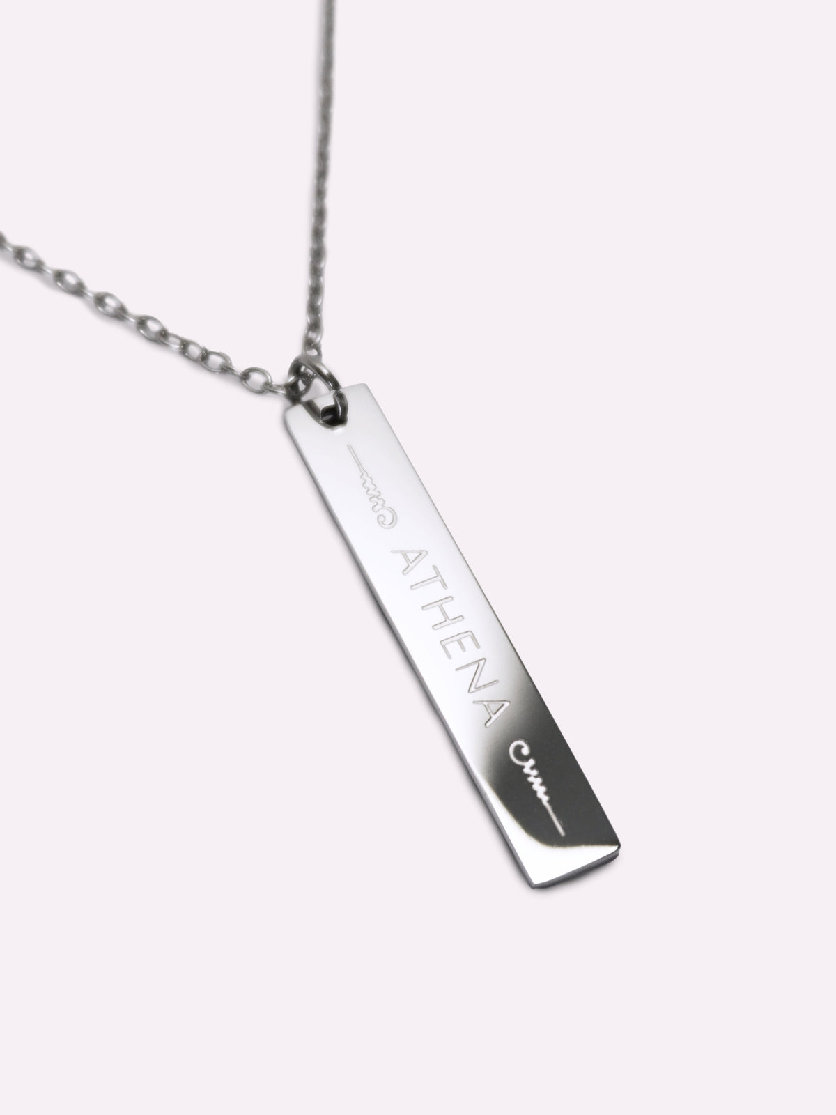 Athena Fightwear women's nak muay ying necklace silver stainless steel tarnish proof sweatproof waterproof sak yant Muay Thai jewellery pendant