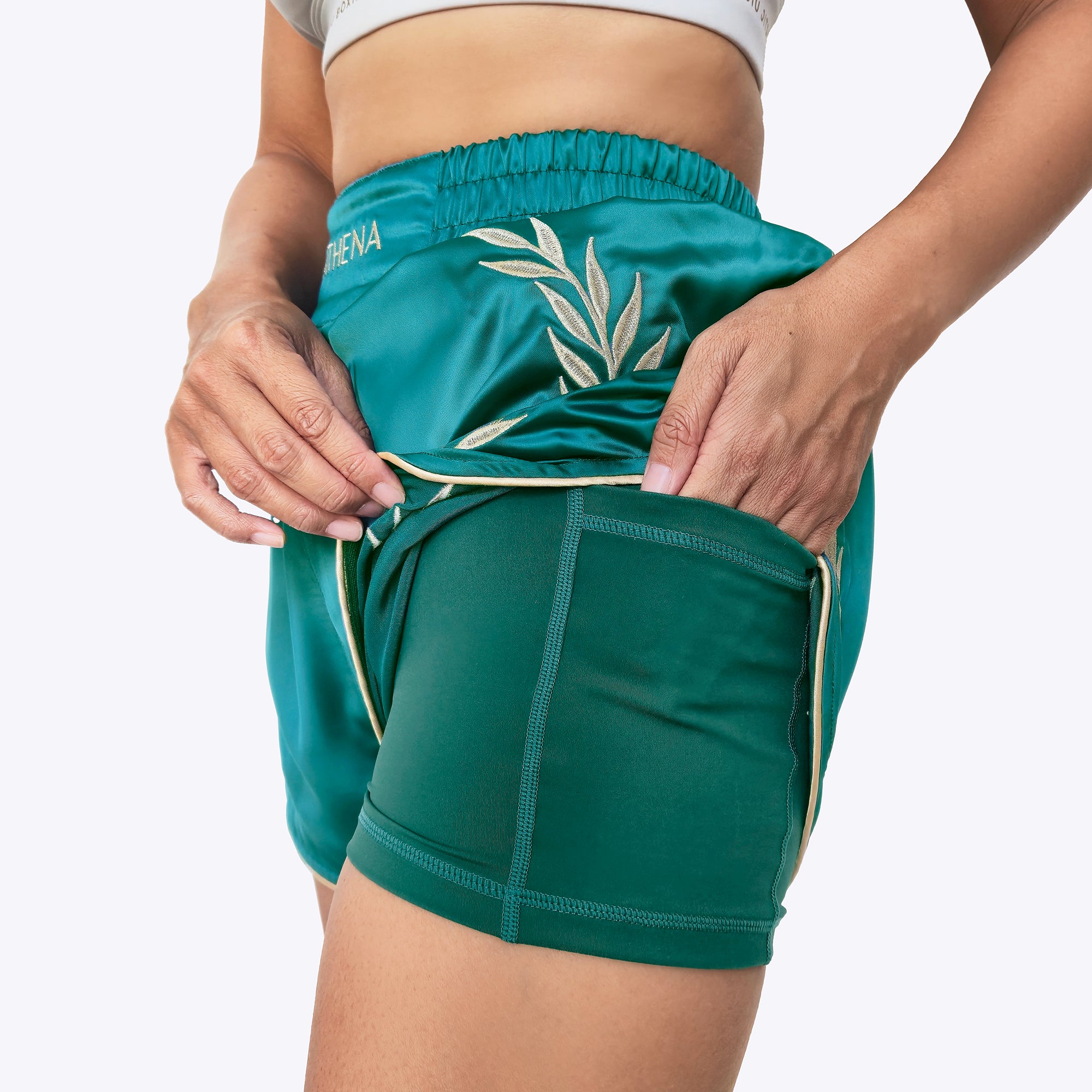 Athena Muay Thai Shorts (Teal)