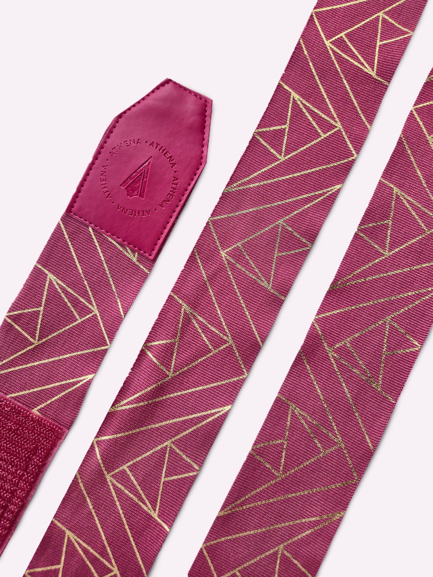 Athena Fightwear Women's Eris Handwrap Berry Red and Gold for muay thai boxing 4.5m 3m length