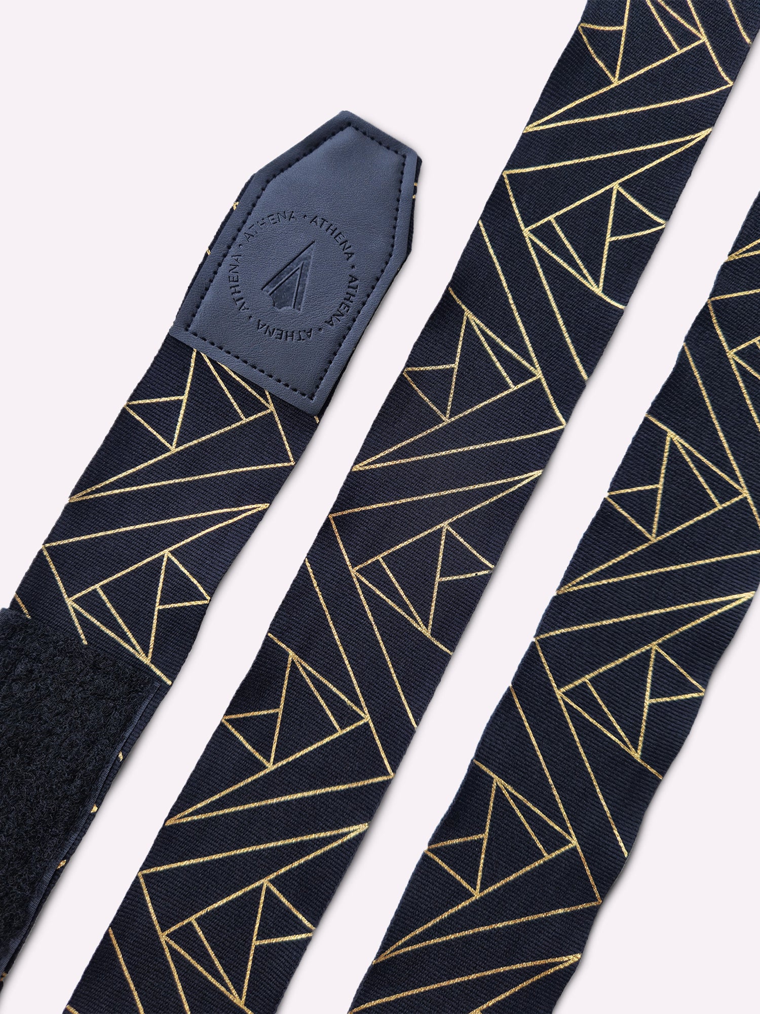 Athena Fightwear women's boxing muay thai kickboxing handwraps in black metallic gold 180"