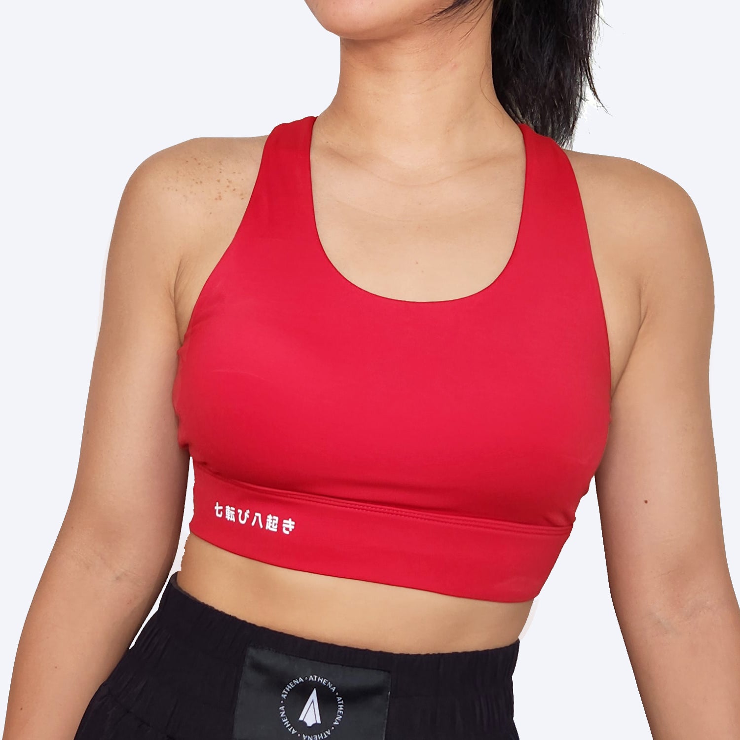 Athena Fightwear Theia Sports Bra (Red) for women's boxing, muay