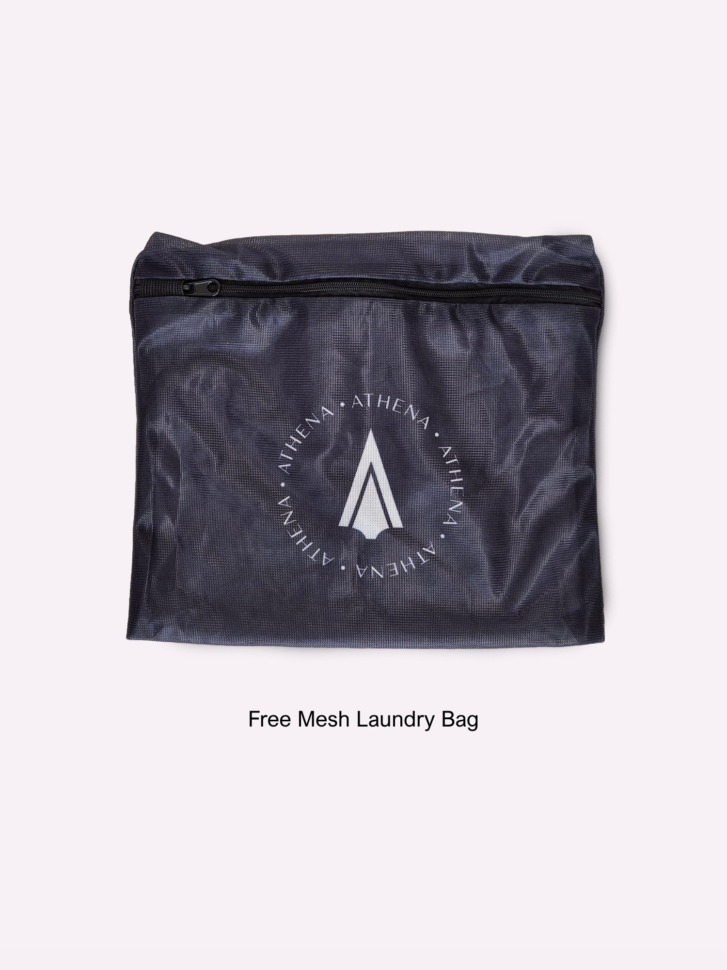 Free black mesh laundry bag with every Athena Fightwear Boxing Handwrap for easy and tangle-free washing after use