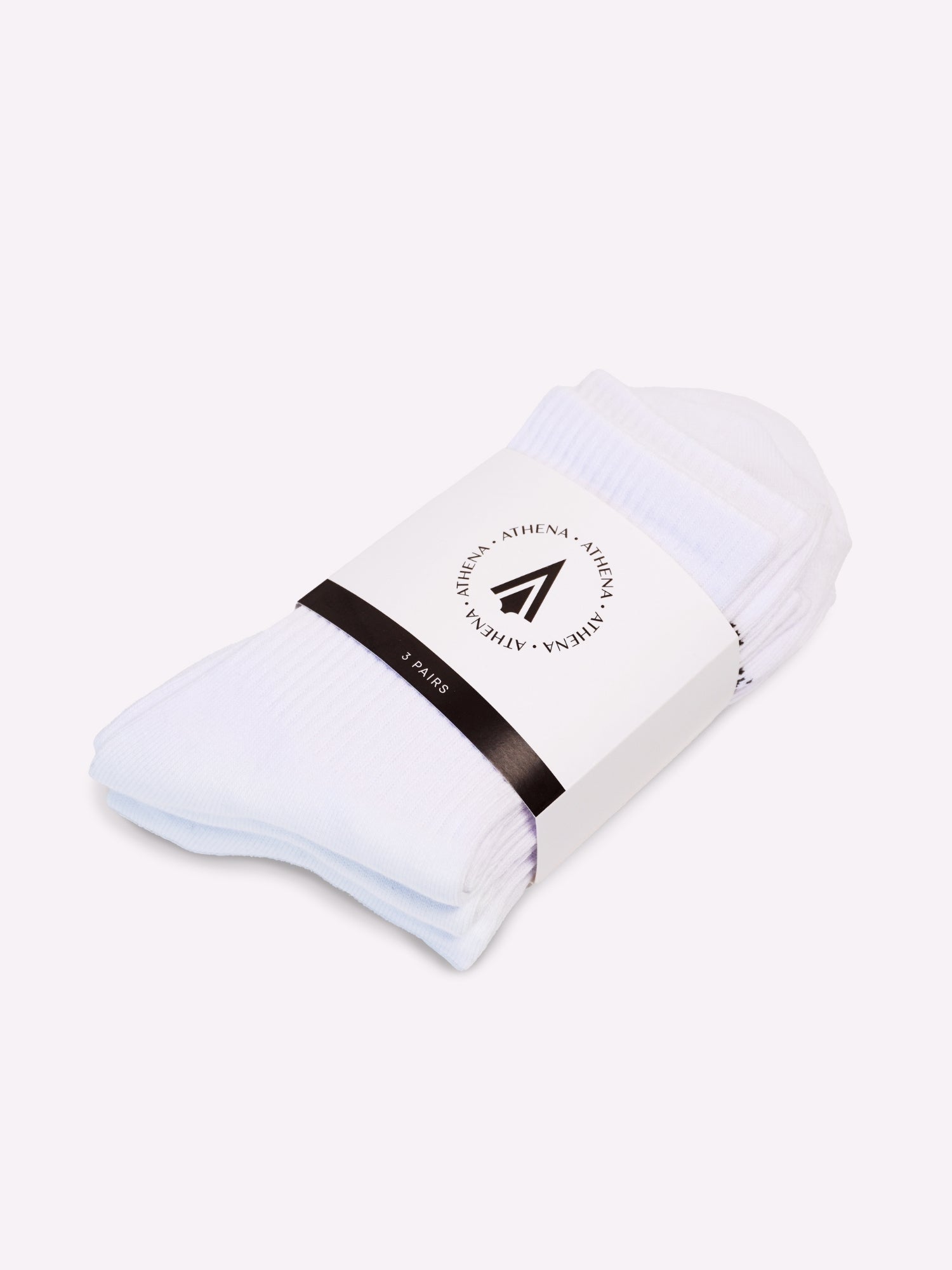 Athena Fightwear women's crew socks white for boxing