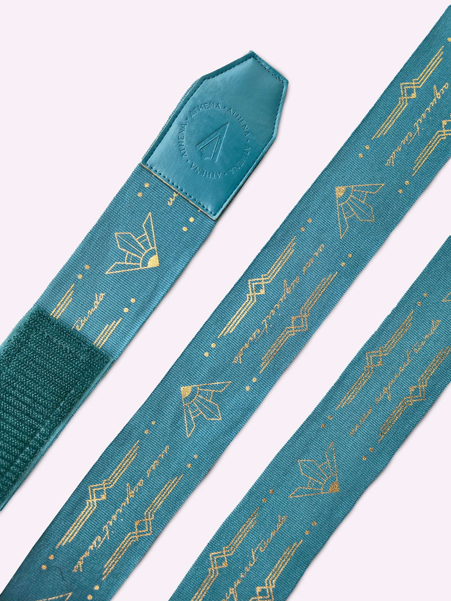 Athena Fightwear Women's Boxing Handwrap Teal Gold 4.5m 3m length for muay thai boxing kickboxing MMA