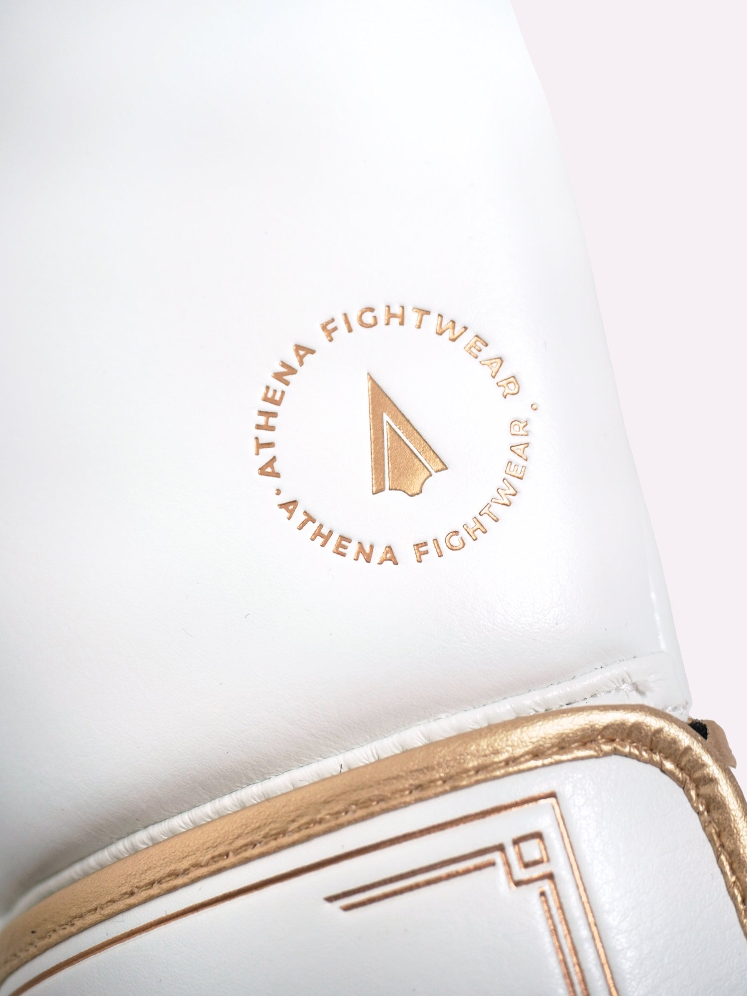 Athena Fightwear Athena Boxing Gloves in vintage white and gold for women's boxing kickboxing muay thai