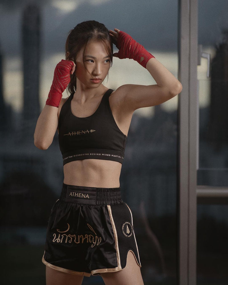 Espinilleras Muay Thai MMA Kick Boxing Deluxe Roja - Pakua Academy
