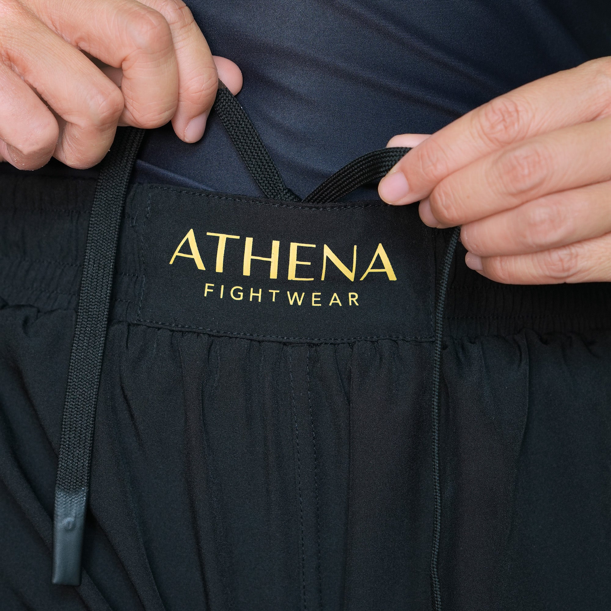 Athena Fightwear Lua BJJ no-gi grappling jiujitsu shorts for women black