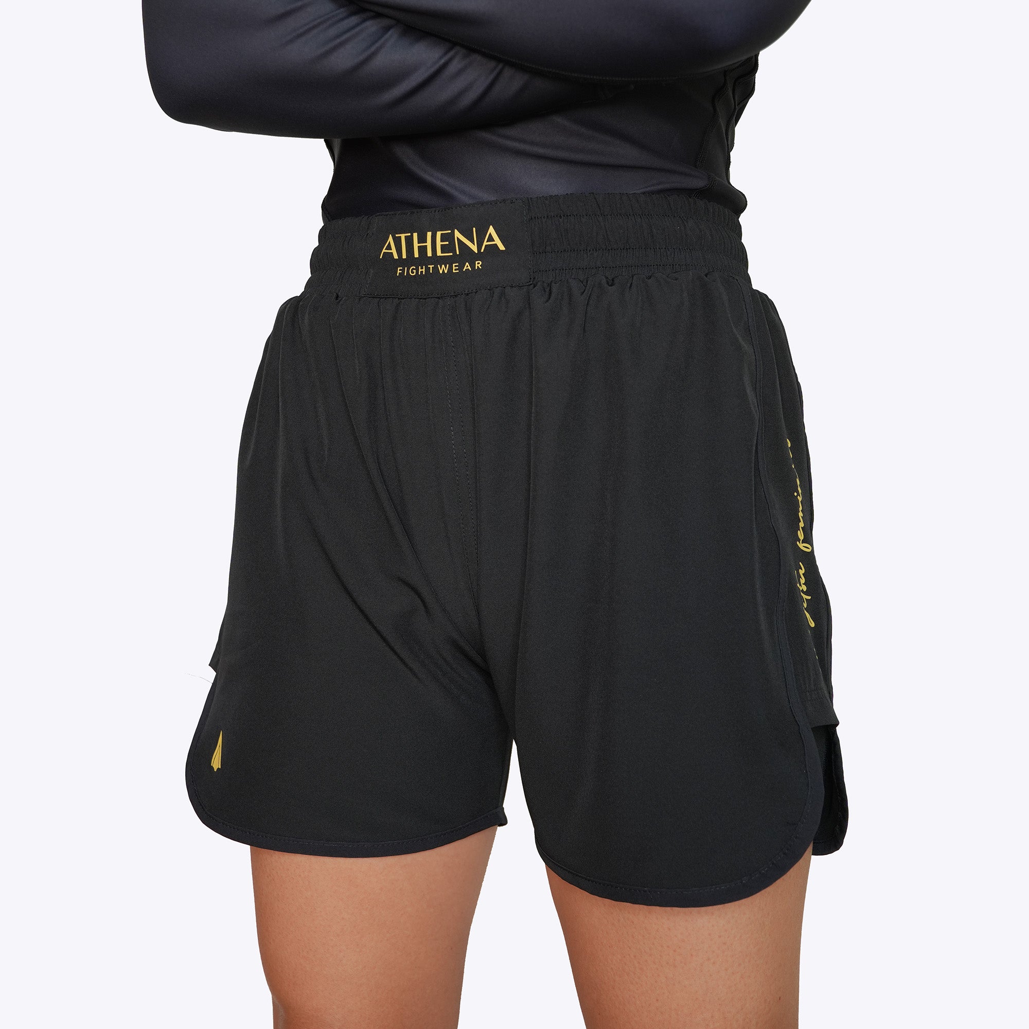 Athena Fightwear Lua BJJ no-gi grappling jiujitsu shorts for women black