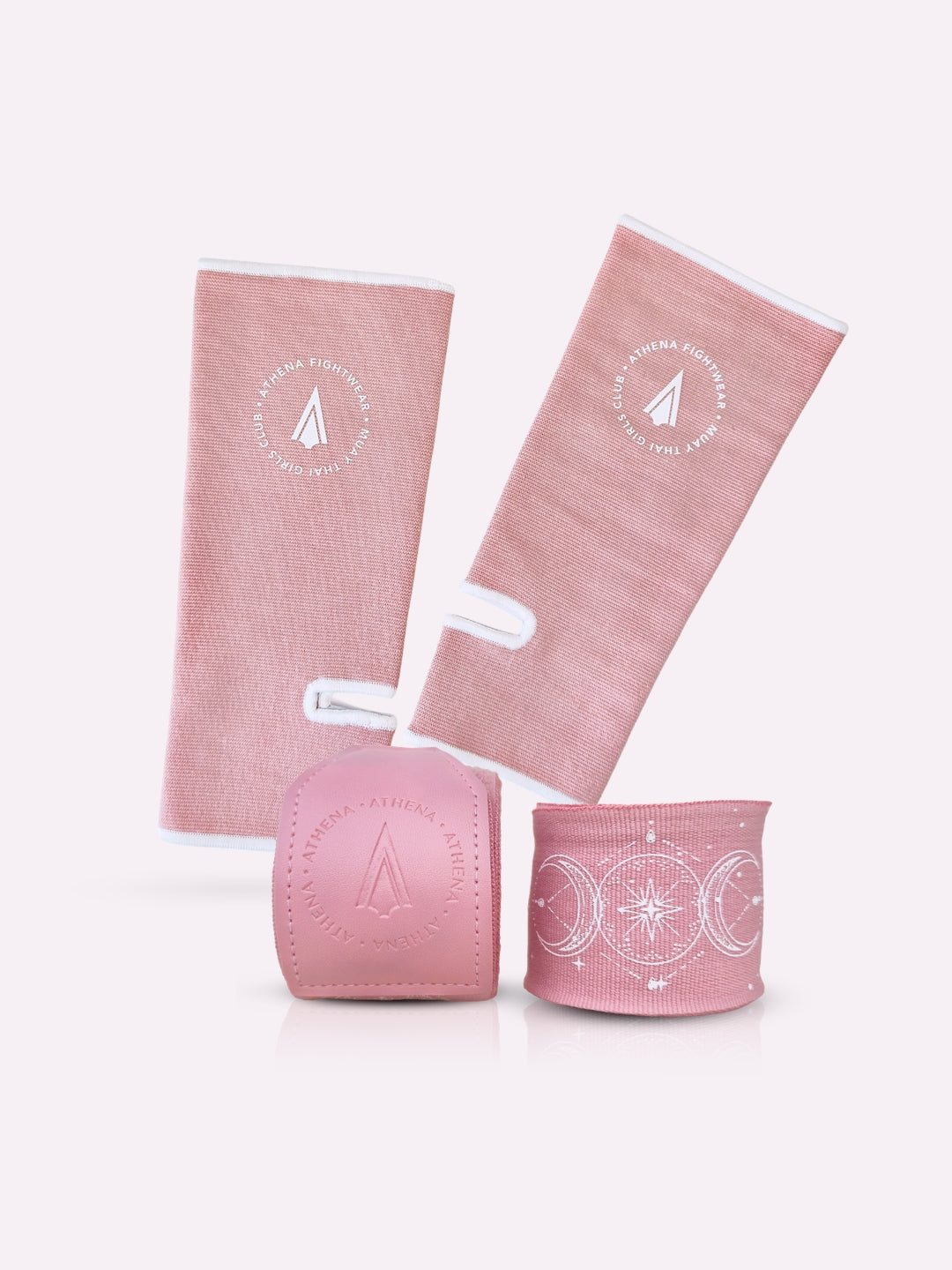 Muay Thai Bundle Handwrap & Ankle Support (Pink)