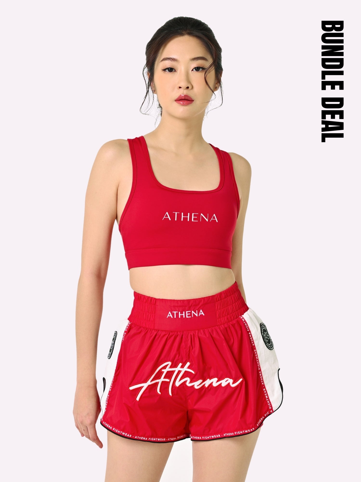 Alke Muay Thai Bundle Outfit (Red)