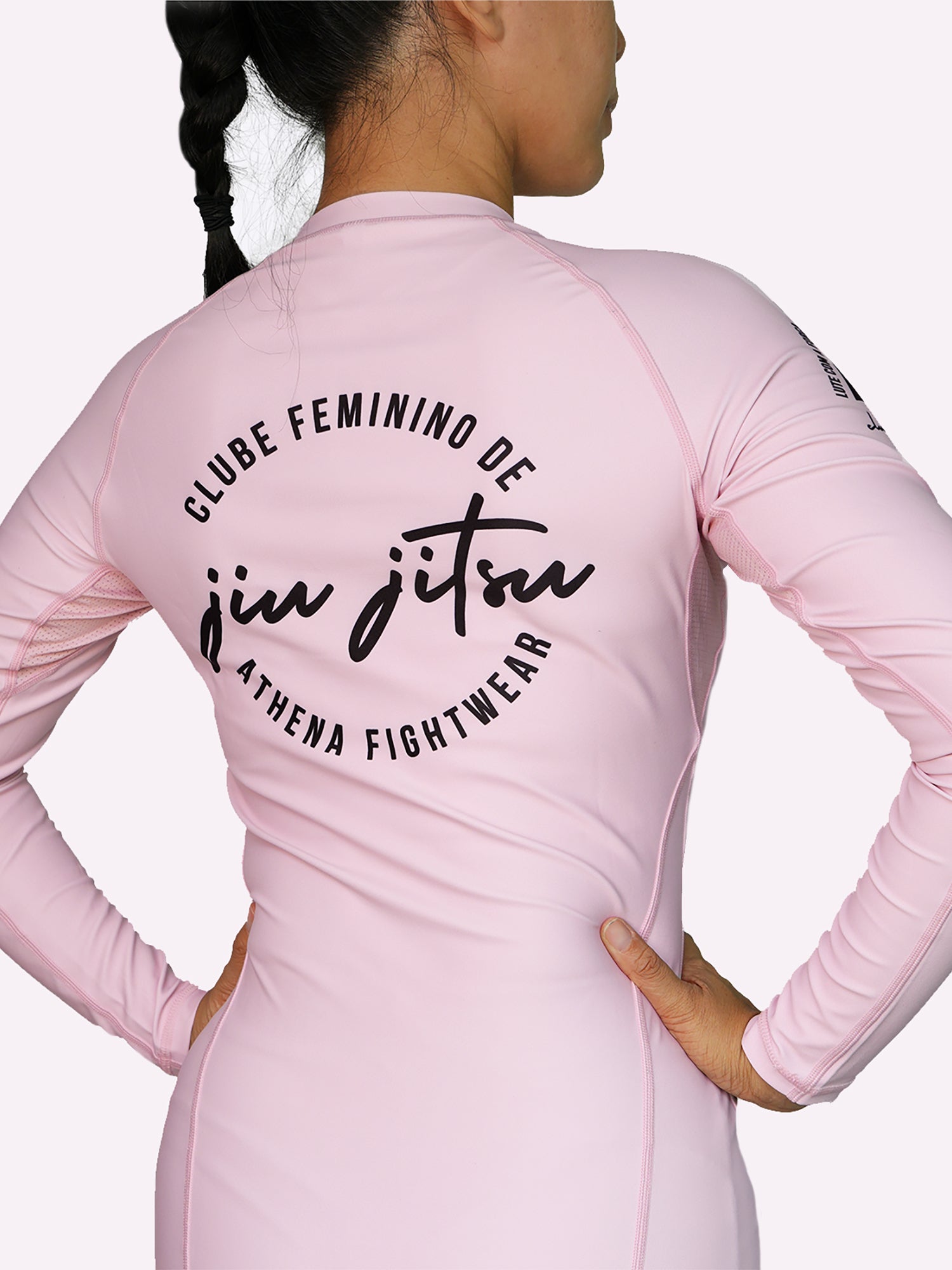Lua Nogi Rashguard (Light Pink/Black)