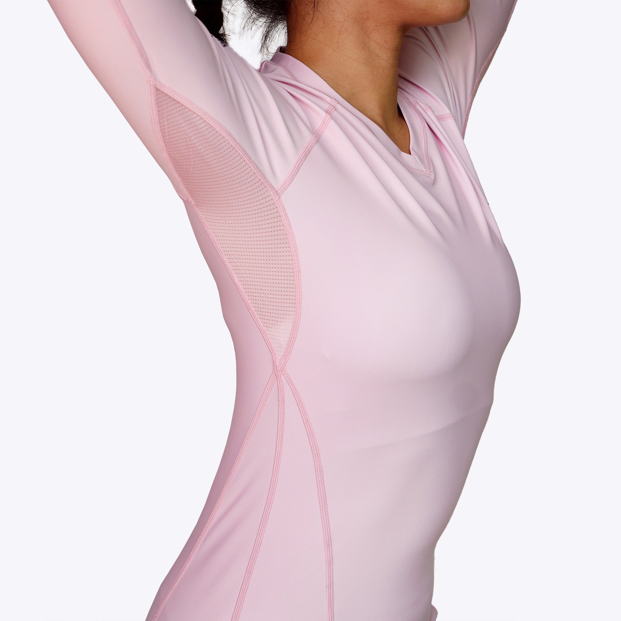 Athena Fightwear BJJ nogi rashguard Portuguese women's jiujitsu club light pink 