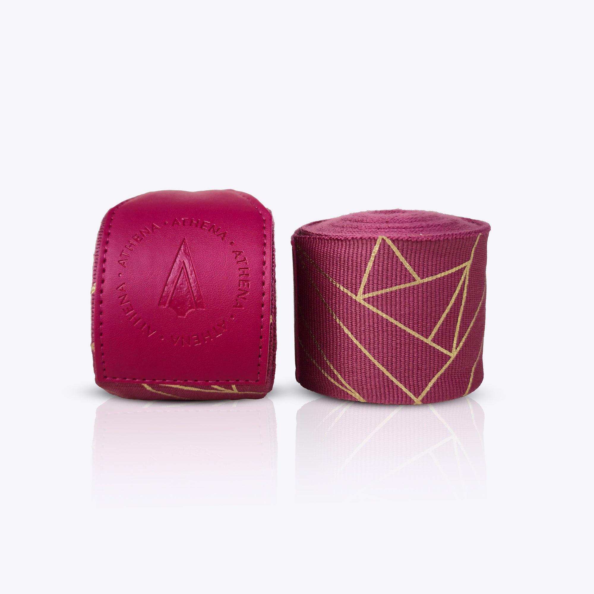 Athena Fightwear Eris Handwrap Berry Red 180 inch 4.5m length cotton handwrap for women's boxing muay thai kickboxing MMA