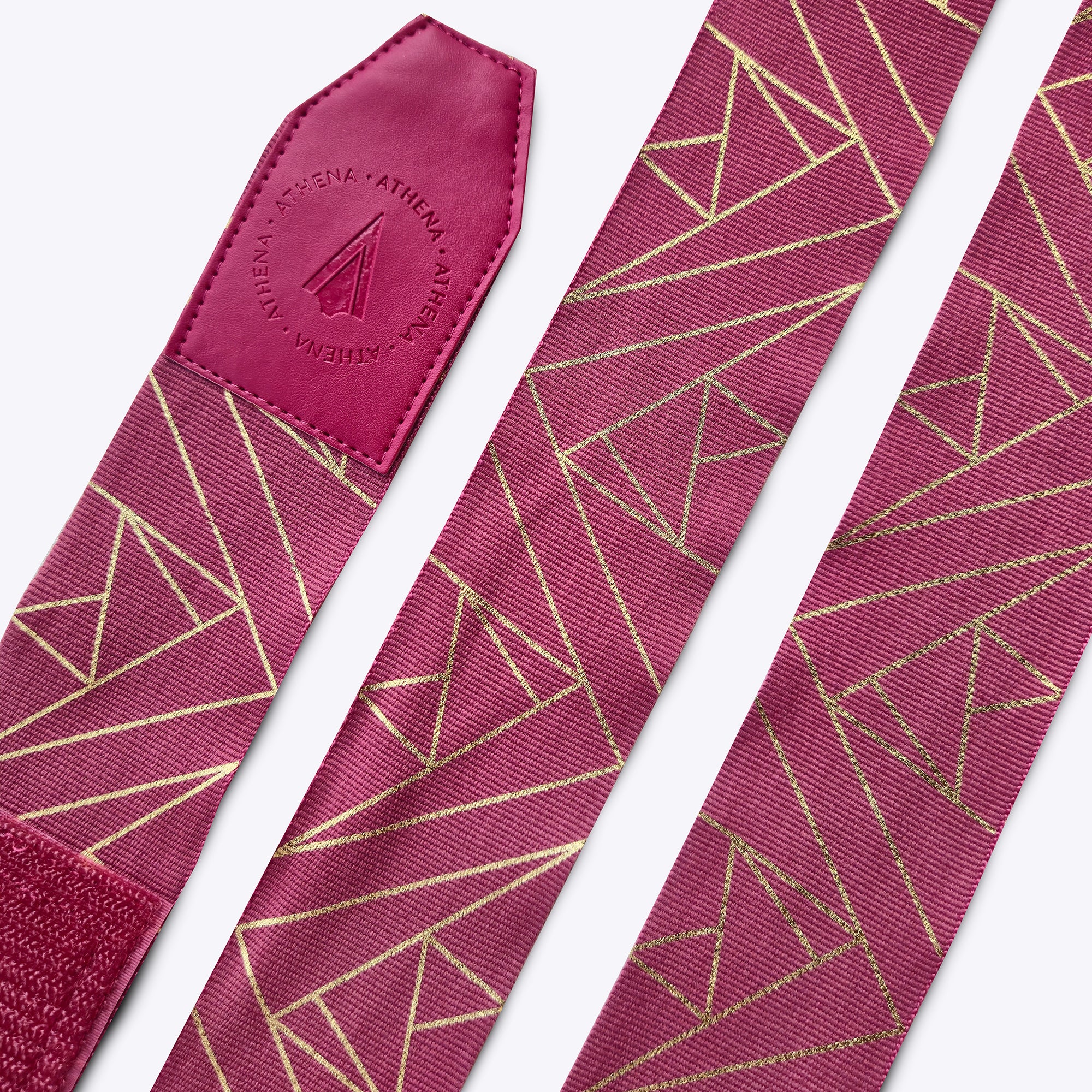 Athena Fightwear Eris Handwrap Berry Red 180 inch 4.5m length cotton handwrap for women's boxing muay thai kickboxing MMA