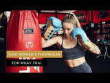 Athena Fightwear chic and feminine women's combat sports gymwear apparel and handwraps stone blue eris sports bra and shorts set for boxing muay thai kickboxing MMA BJJ 