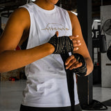 Athena Fightwear ladies Artemisia muscle tank top shirt white for martial arts kickboxing muay thai boxing jiu jitsu taekwondo