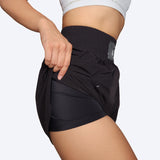 Athena Fightwear Women's Boxing Shorts for boxing kickboxing muay thai in black