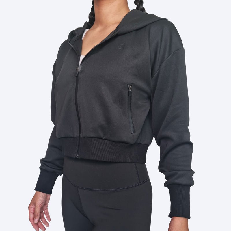 Athena Fightwear cropped hooded jacket for women who love martial arts